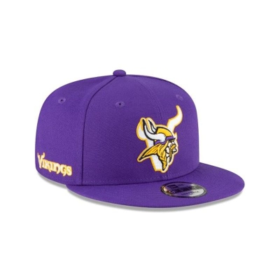 Minnesota Vikings Gorra | New Era NFL Logo Mix 9fifty Snapback Cap Mexico - Morados